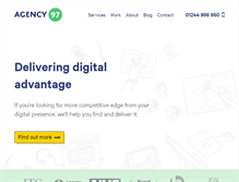 Tablet Screenshot of agency97.com
